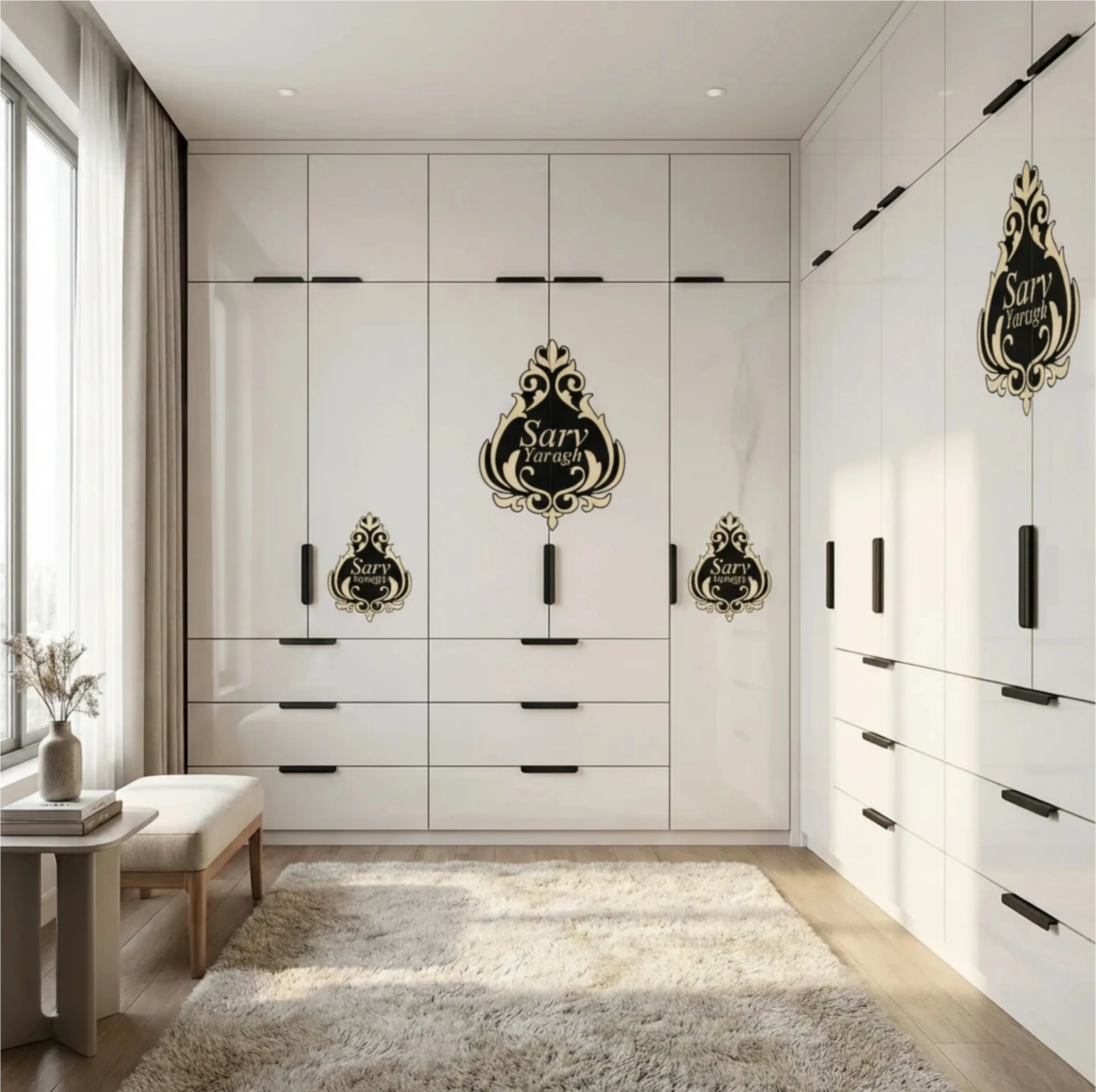 دستگیره کابینت سرو مدل تاپ ساید 50 بسته دو عددی