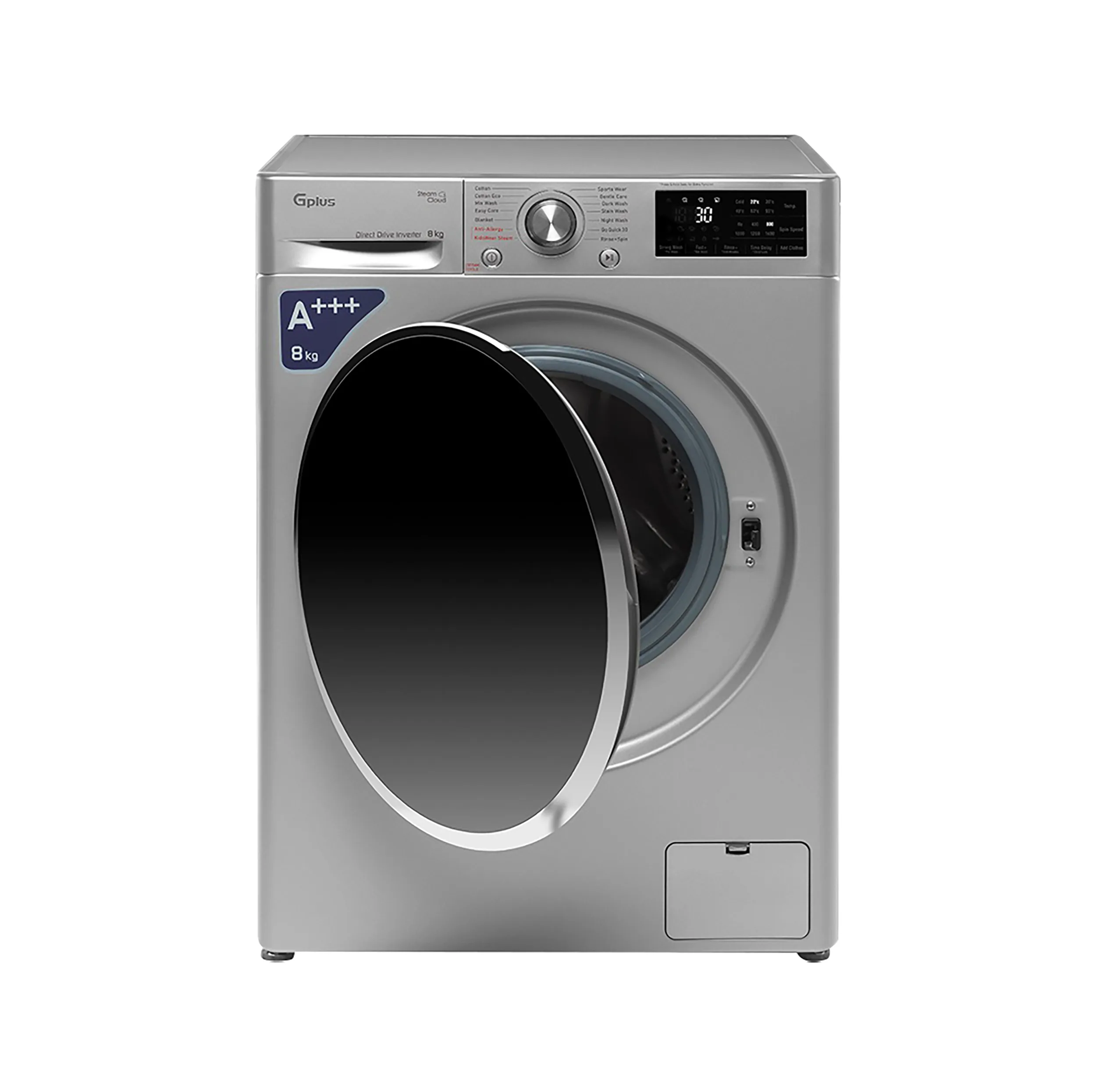 ماشین لباسشویی 8 کیلوگرم اتوماتیک جی پلاس مدل GWM-R808W