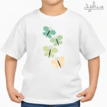 تی‌شرت آستین کوتاه بچگانه مدل پروانه کد p1