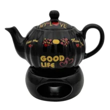 قوری و وارمر قوری مدل صدفی کد 2413xgood گنجایش 500 میلی لیتر