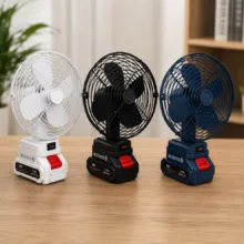 پنکه شارژی روزینکس مدل COOL SUMMER ظرفیت 2200 میلی آمپر