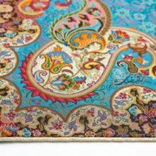 رومیزی ترمه رضایی طرح آسمان مدل مربع
