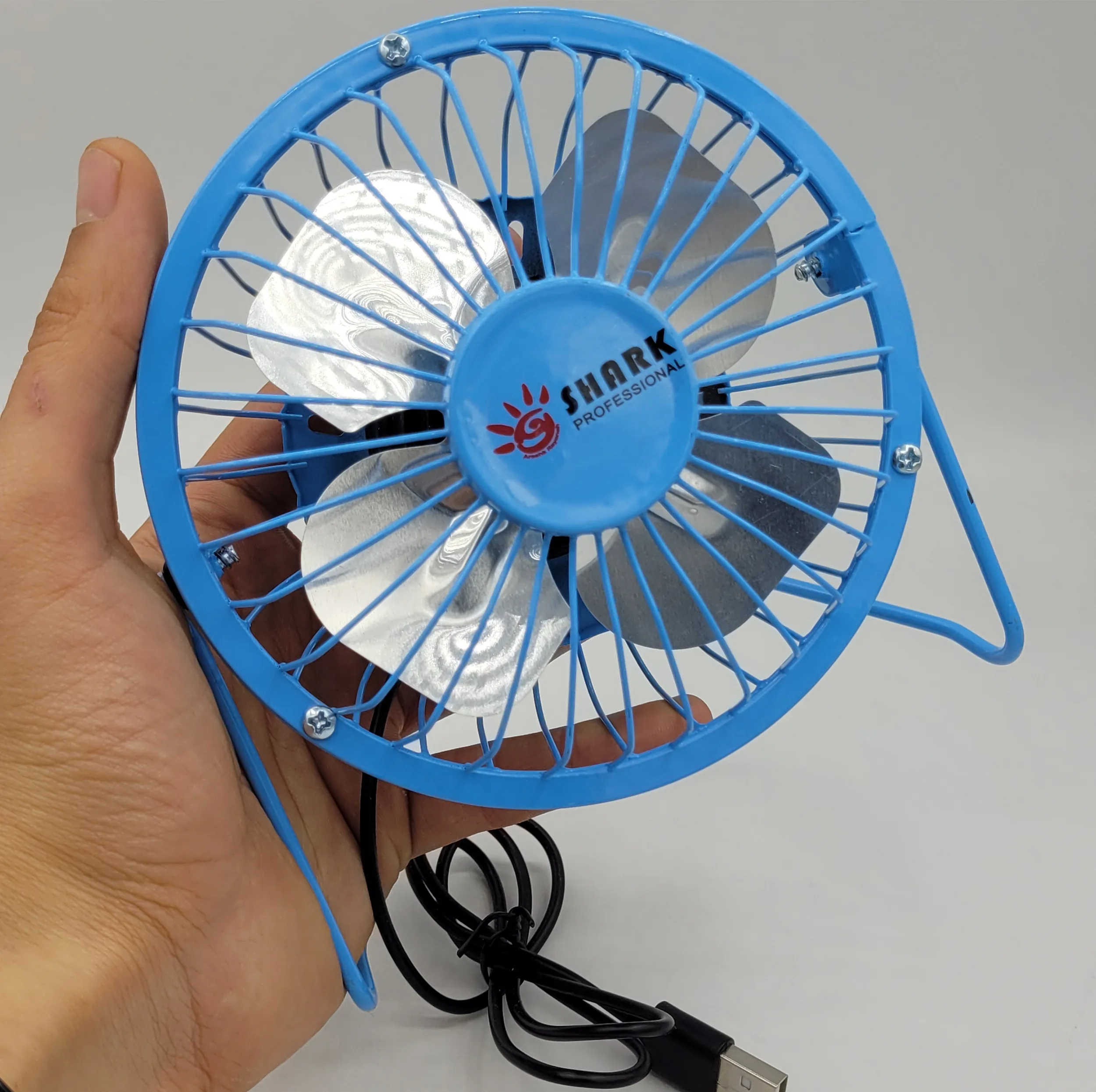 پنکه رومیزی USB شارک مدل SMALL-13CM فلزی