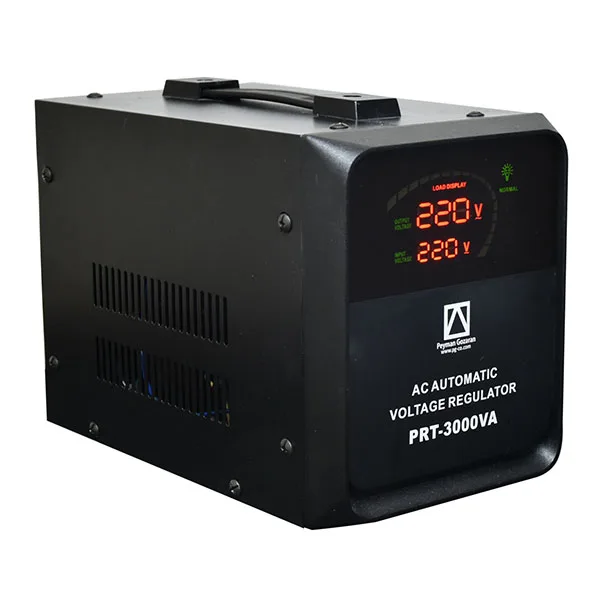 استابلایزر هوشمند پیمان گزاران مدل PRT-3000 توان خروجی 3000 ولت آمپر
