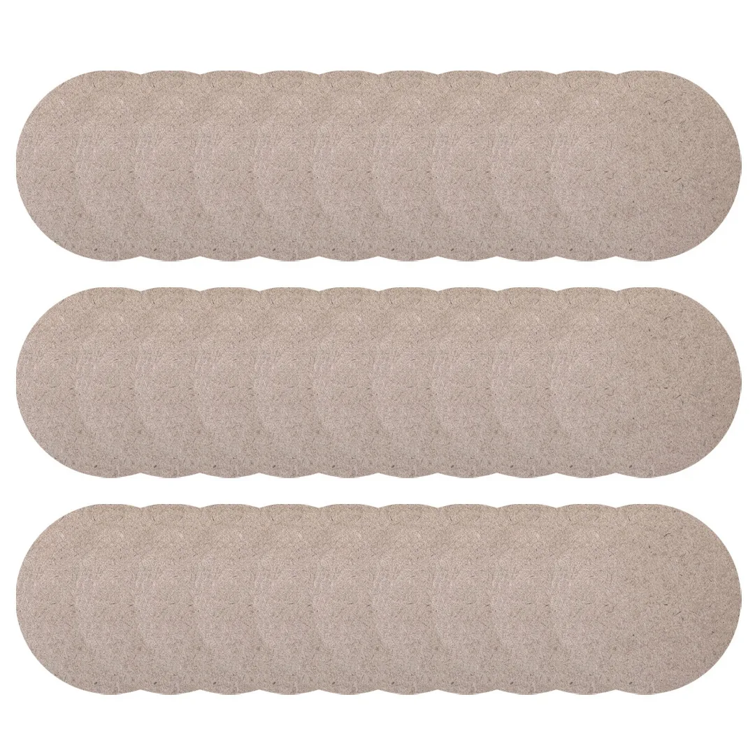 اسلایس چوبی مدل ام دی اف خام cirrrclr9cm مجموعه 30 عددی