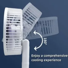 پنکه شارژی مدل Circulation Clamp Fan ظرفیت 1200 میلی آمپر ساعت