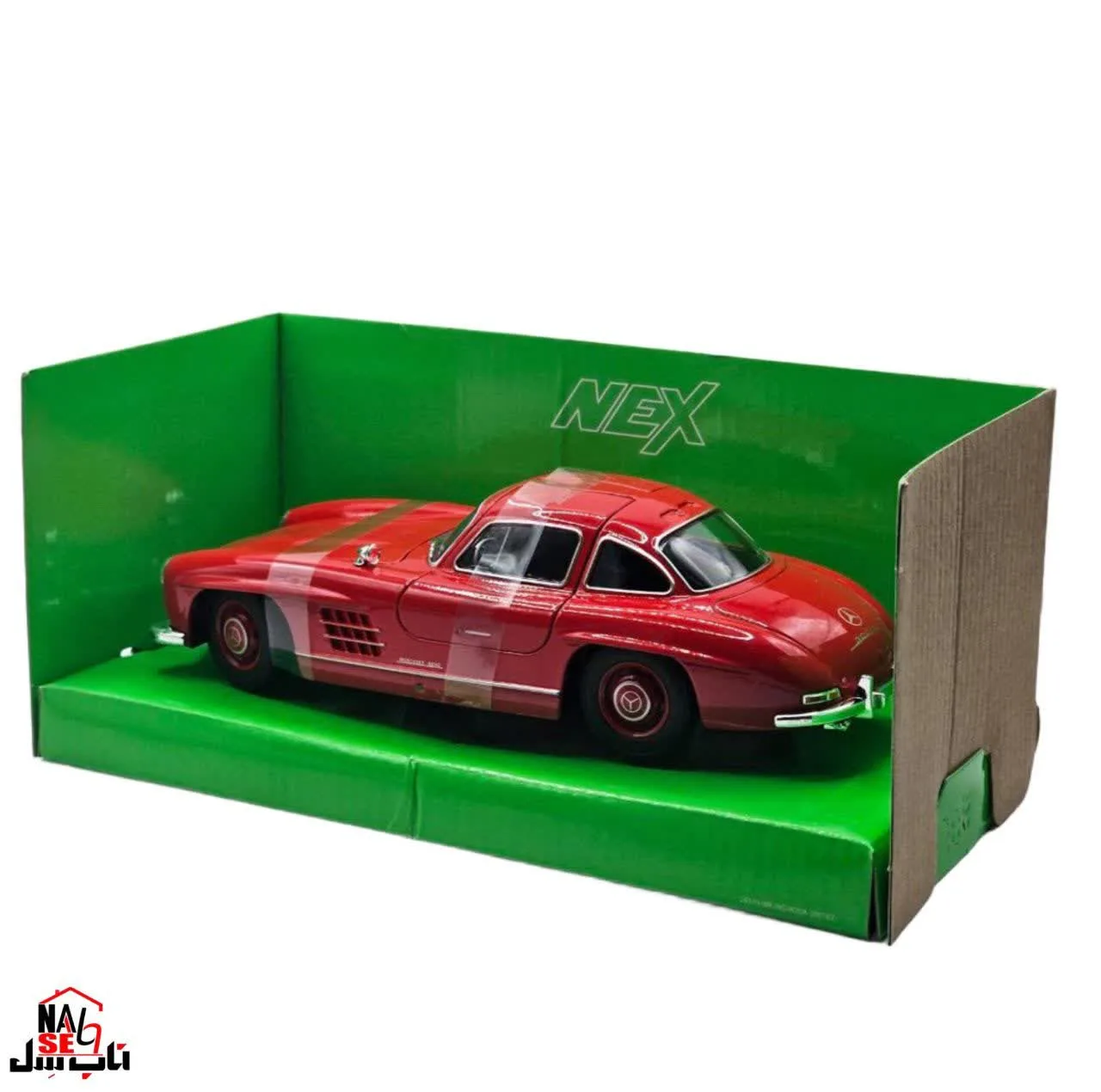 ماکت ماشین بازی ناب سل مدل مرسدس بنز کلاسیک فلزی طرح ولی کد WELLY 1:24 MERCEDES BENZ 300SL