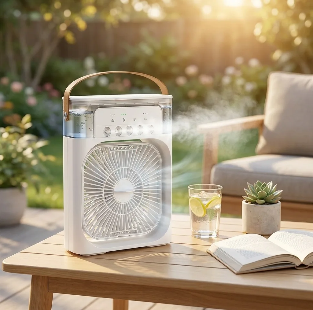 پنکه رومیزی مدل مه پاش 4in1 Air Cooling