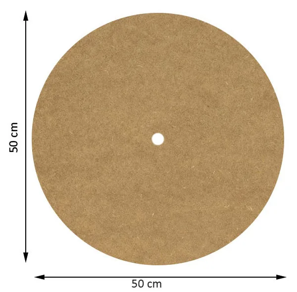 اسلایس چوبی مدل بیس رنگ نقاشی و رزین ساعت دیواری Circle50 کد BS16