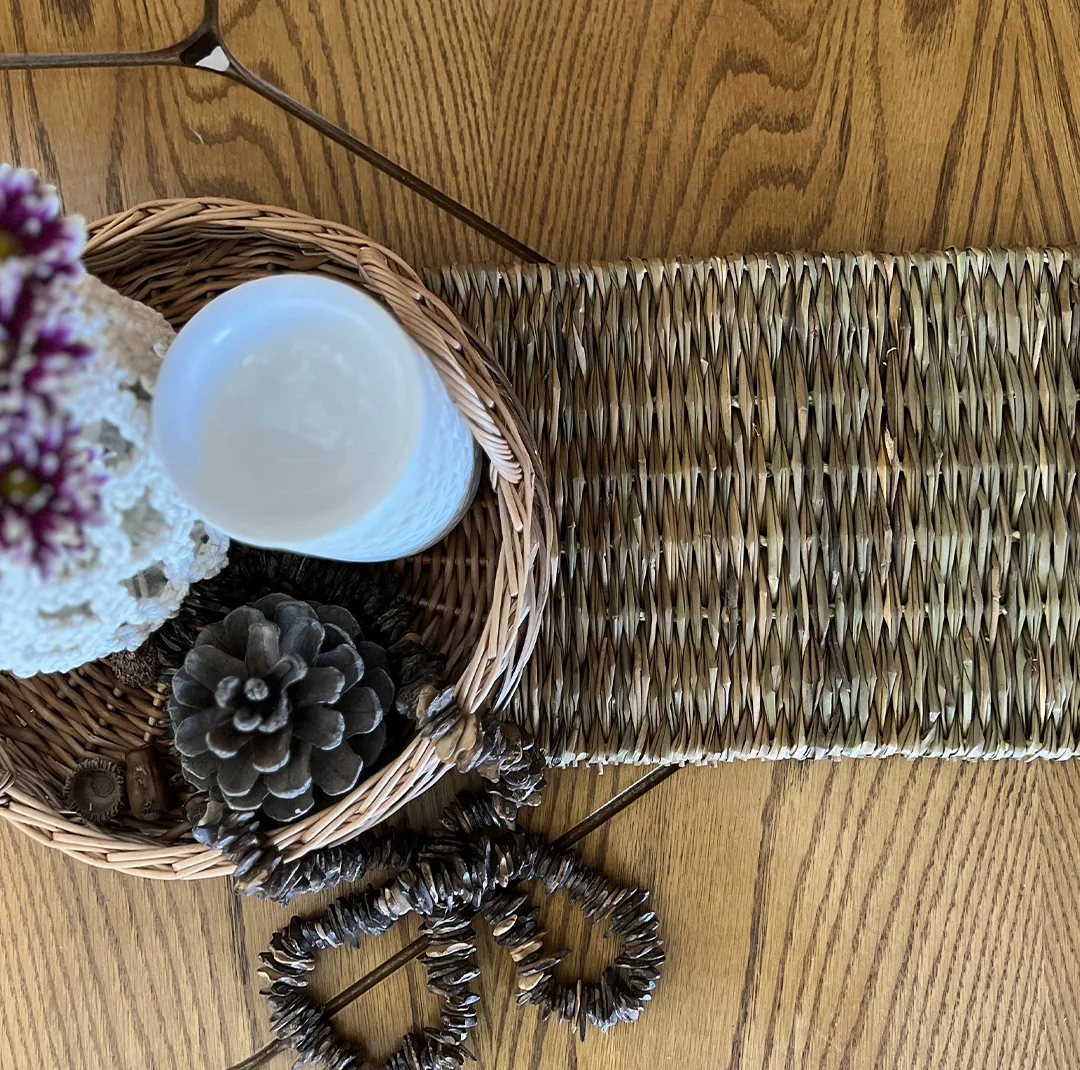 رومیزی حصیری مدل سبزینه