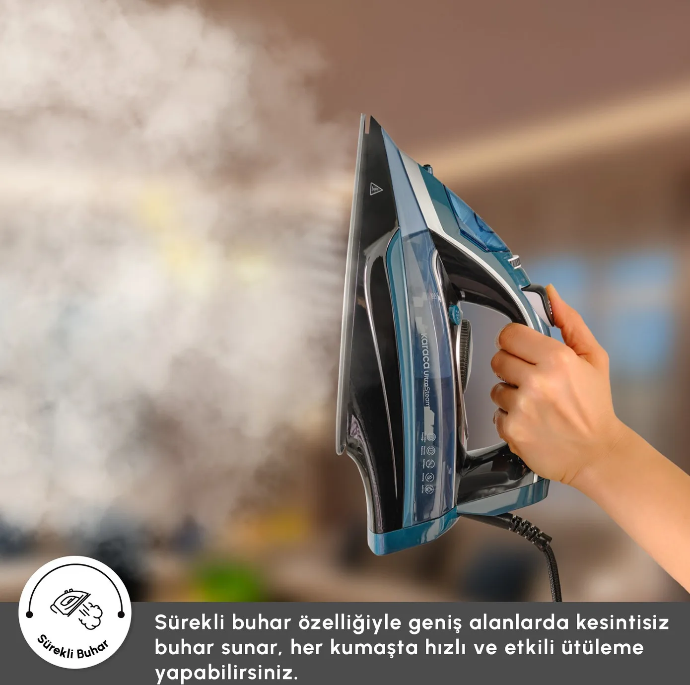 اتو بخار 3000 وات کاراجا مدل Vantuz Ultrasteam