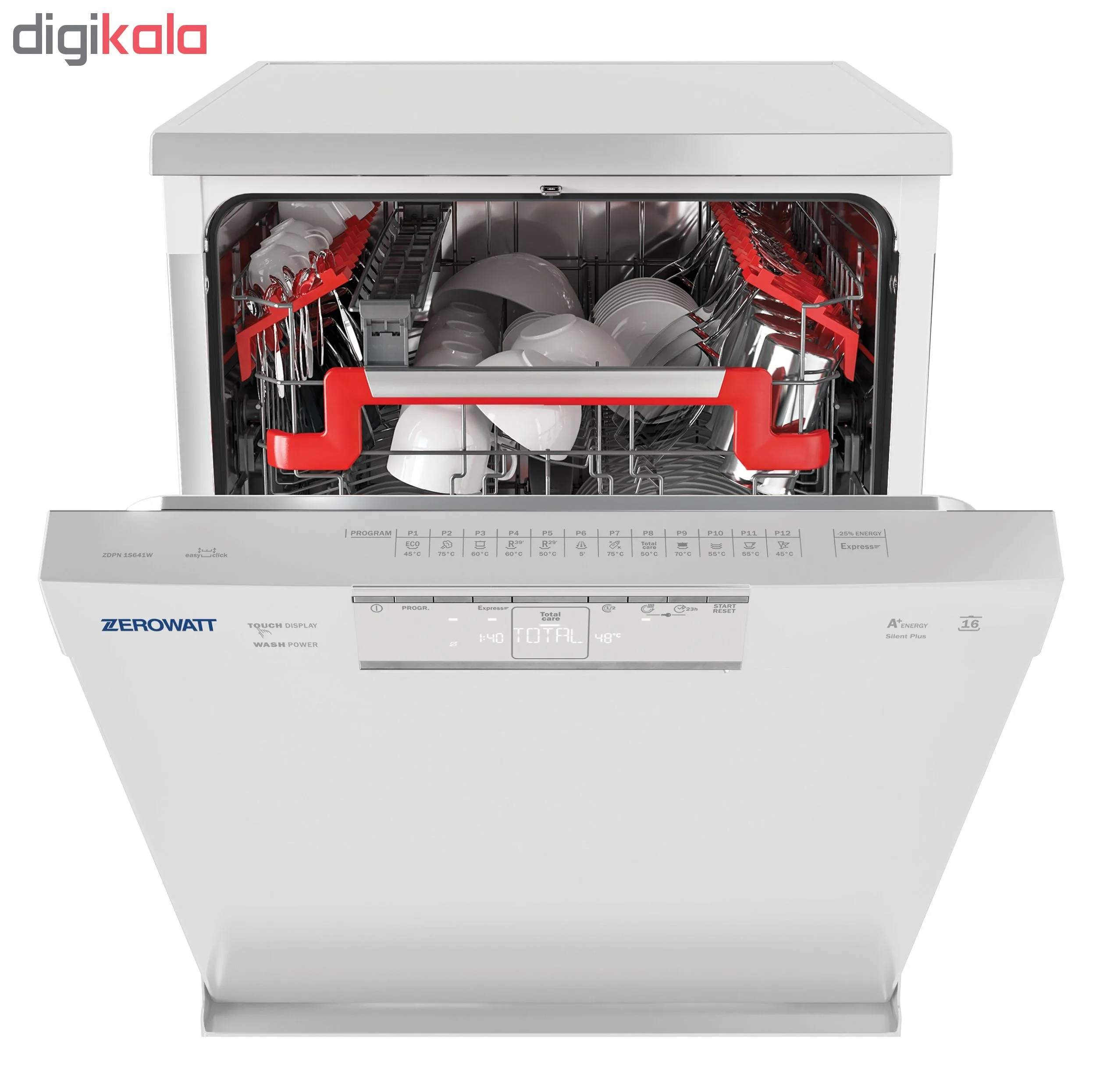 ماشین ظرفشویی 16 نفره زیرووات مدل ZDPN 1S641