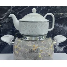 ست کتری و قوری نزاز طرح سنگ