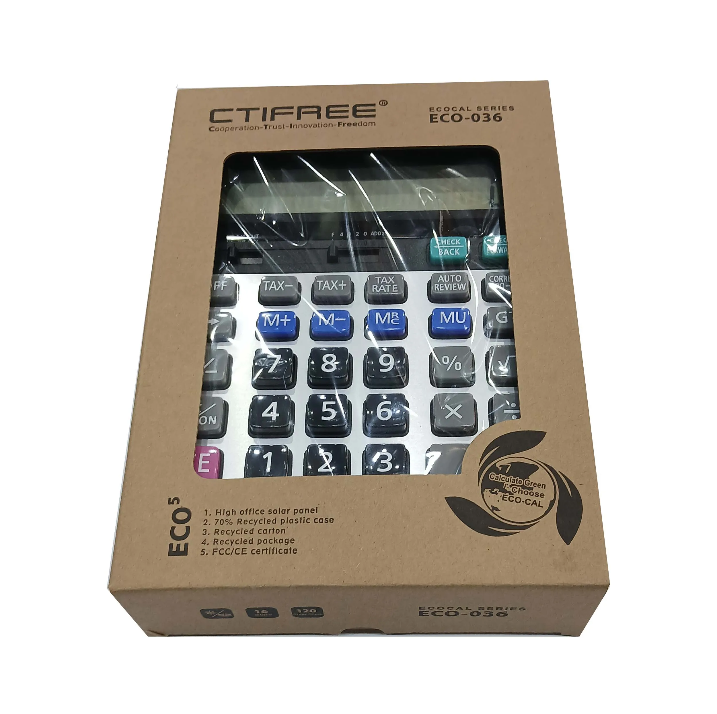 ماشین حساب سیتی فری مدل eco-036
