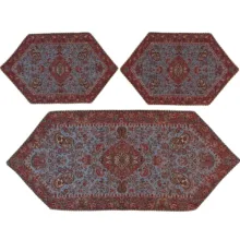 ست 3 تکه رومیزی ترمه کد TRSETE25