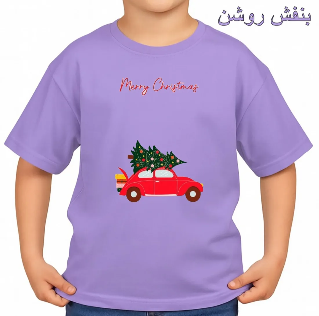 تیشرت آستین کوتاه بچگانه مدل کریسمسی کد p7