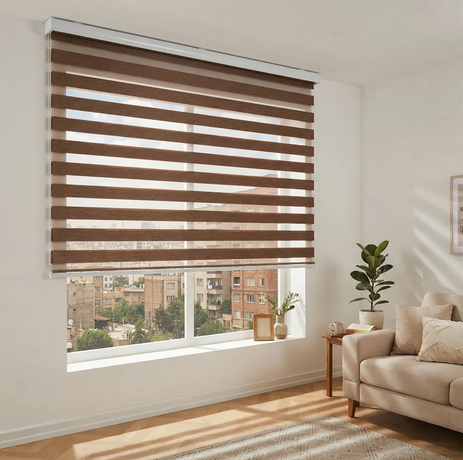 پرده زبرا مدل 5172 سایز 130x150 سانتی متر