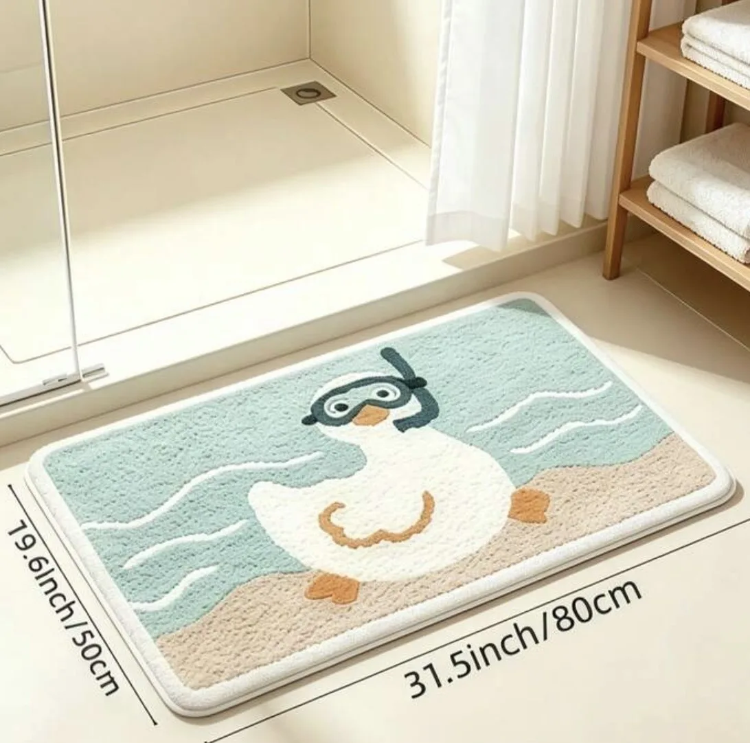 پادری طرح اردک مدل Soft Ducky سایز ۸۰.۵۰ سانتی متر مناسب فضای داخلی