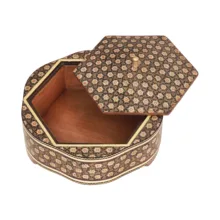 شکلات خوری خاتم کاری چوبی فراز هنر مدل پروانه ای کد 02