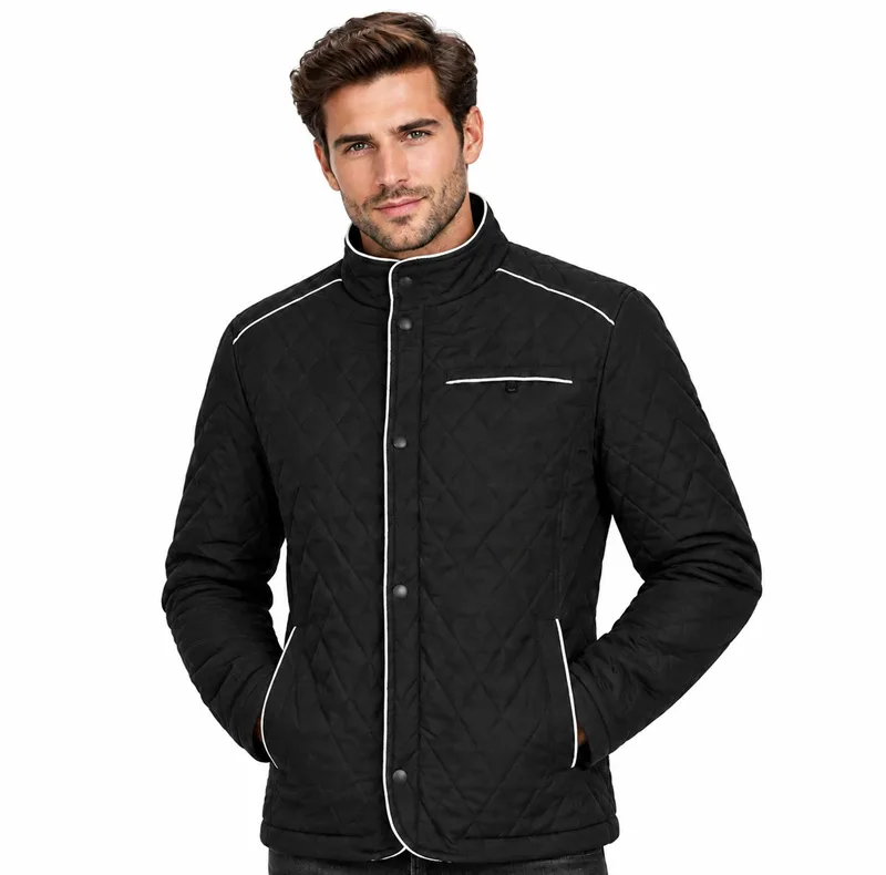 کاپشن مردانه یقه ایستاده مدل M17