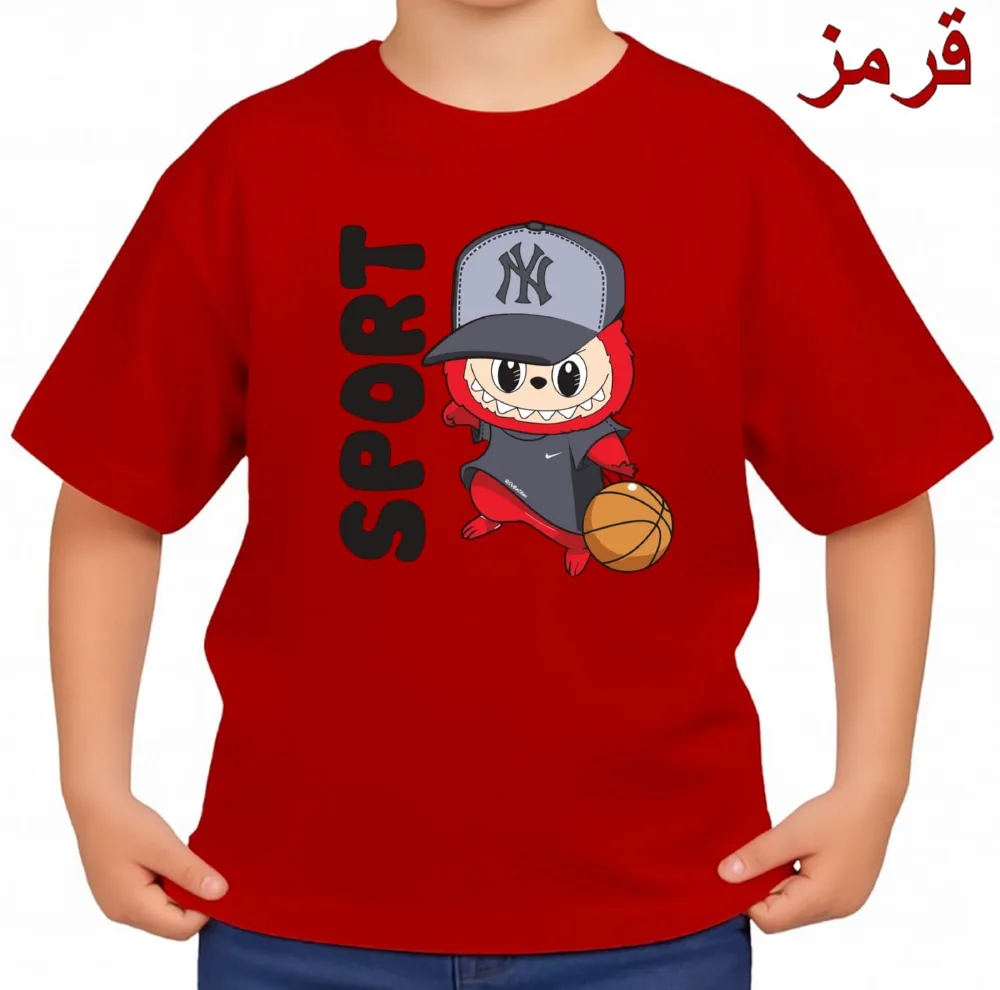 تی‌شرت آستین کوتاه بچگانه مدل لبوبو کد v6