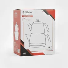 ست کتری و قوری سوما مدل 356T گنجایش کتری 2.5 لیتر گنجایش قوری 1.5 لیتر