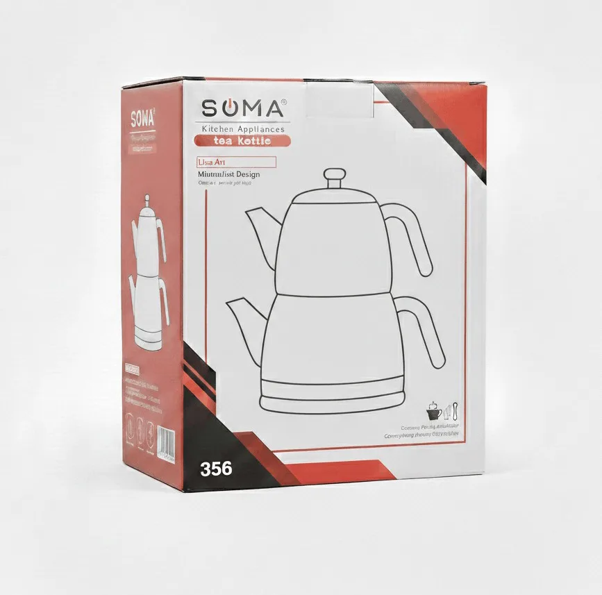 ست کتری و قوری سوما مدل 356T گنجایش کتری 2.5 لیتر گنجایش قوری 1.5 لیتر