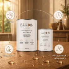 روغن محافظ چوب دو جزیی بردین  مدل PURE حجم 1350 میلی لیتر مناسب برای چوب طبیعی