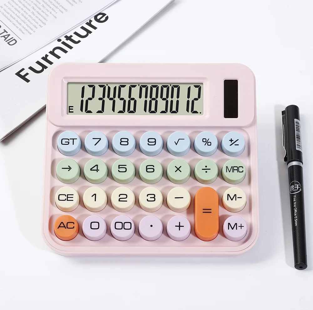 ماشین حساب رومیزی مدل خورشیدی کد DS-2811C