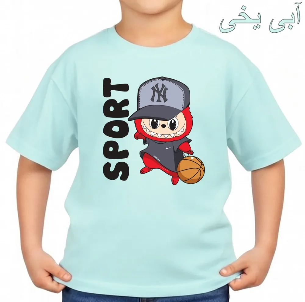 تی‌شرت آستین کوتاه بچگانه مدل لبوبو کد v6