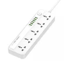 چندراهی برق الدینیو مدل  SC-5614 Multi-way Power Supply And 6 USB Port Charger