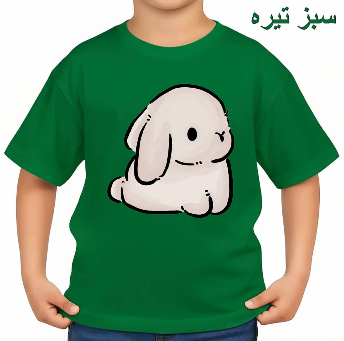 تی‌شرت آستین کوتاه بچگانه مدل خرگوش کد p1