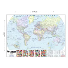نقشه جهان انگلیسی انتشارات گیتاشناسی نوین کد A.P1287