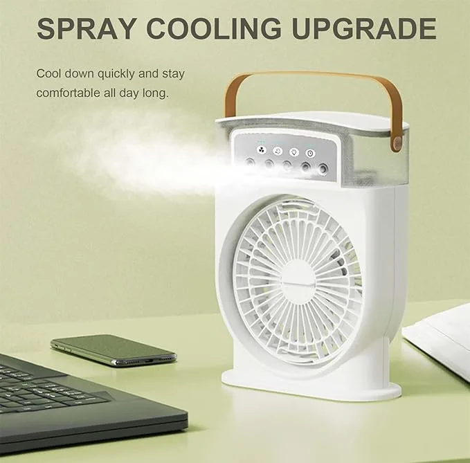 پنکه شارژی مدل Mini Portable Cooling Fan ظرفیت 1500 میلی آمپر ساعت