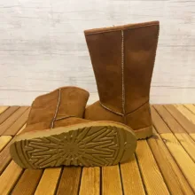 بوت زنانه طرح آگ کد 01 رنگ شتری