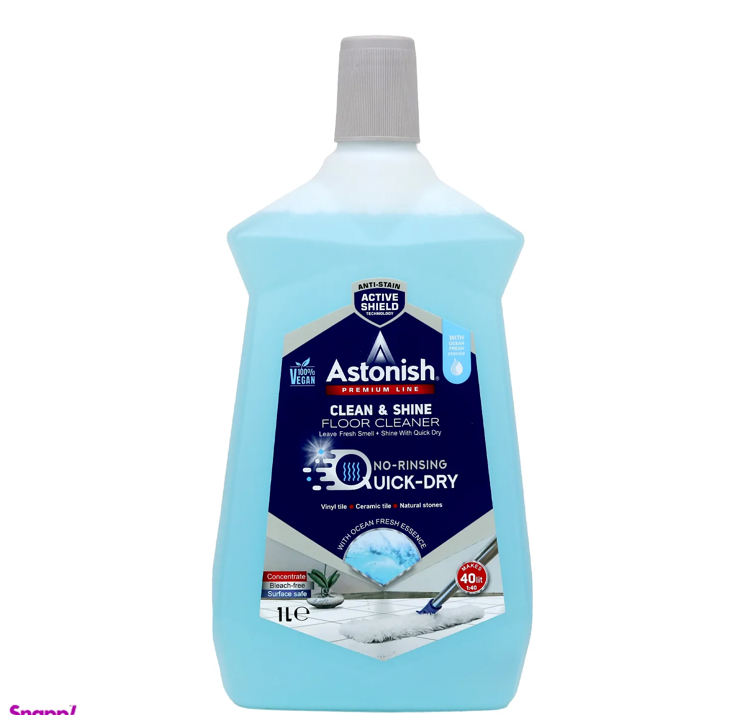 مایع پاک کننده سطوح و کف استونیش مدل quick- dry