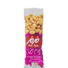 بادام زمینی سرکه ای مزمز وزن 35 گرم