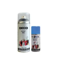 اسپری رنگ مشکی و آبی دکو مدل d2 حجم 400 میلی لیتر مجموعه 2 عددی