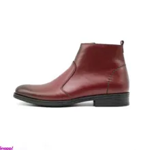 بوت چرم مردانه مستر چرم مدل mrc30090 رنگ زرشکی