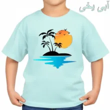 تی‌شرت آستین کوتاه بچگانه مدل هاوایی کد p2