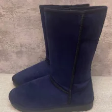 بوت زنانه طرح آگ کد A12 رنگ سرمه ای