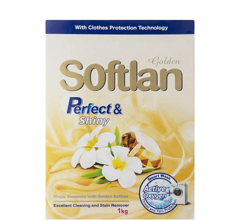 پودر ماشین لباسشویی سافتلن سری Gold Selection مدل Perfect And Shine حجم 500 گرم بسته 2 عددی