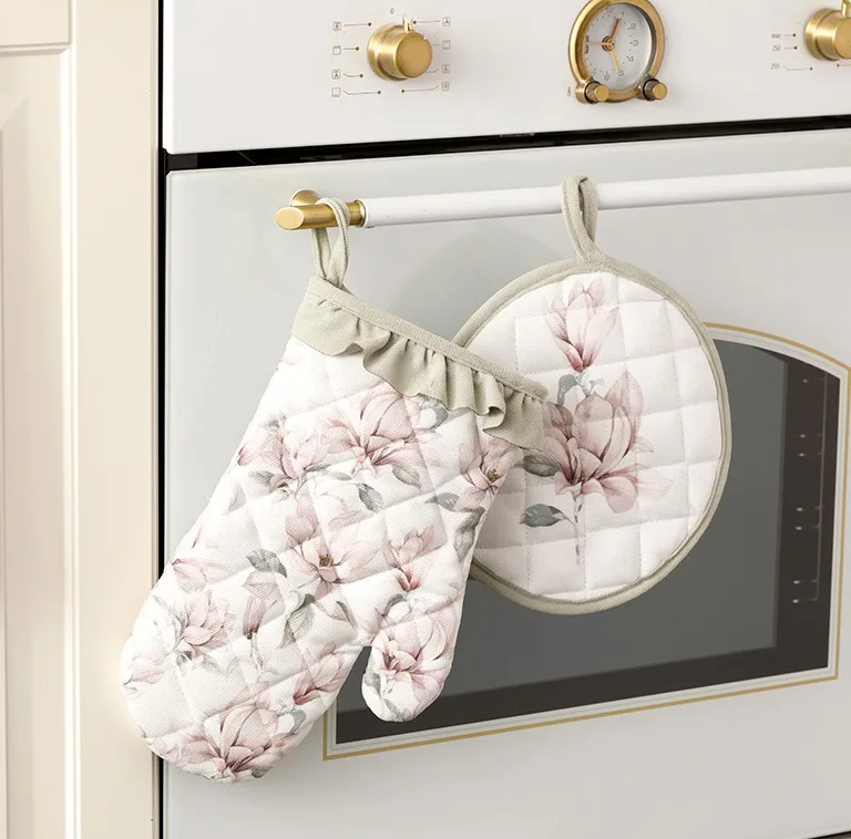 دستگیره و دستکش فر انگلیش هوم مدل Magnolia