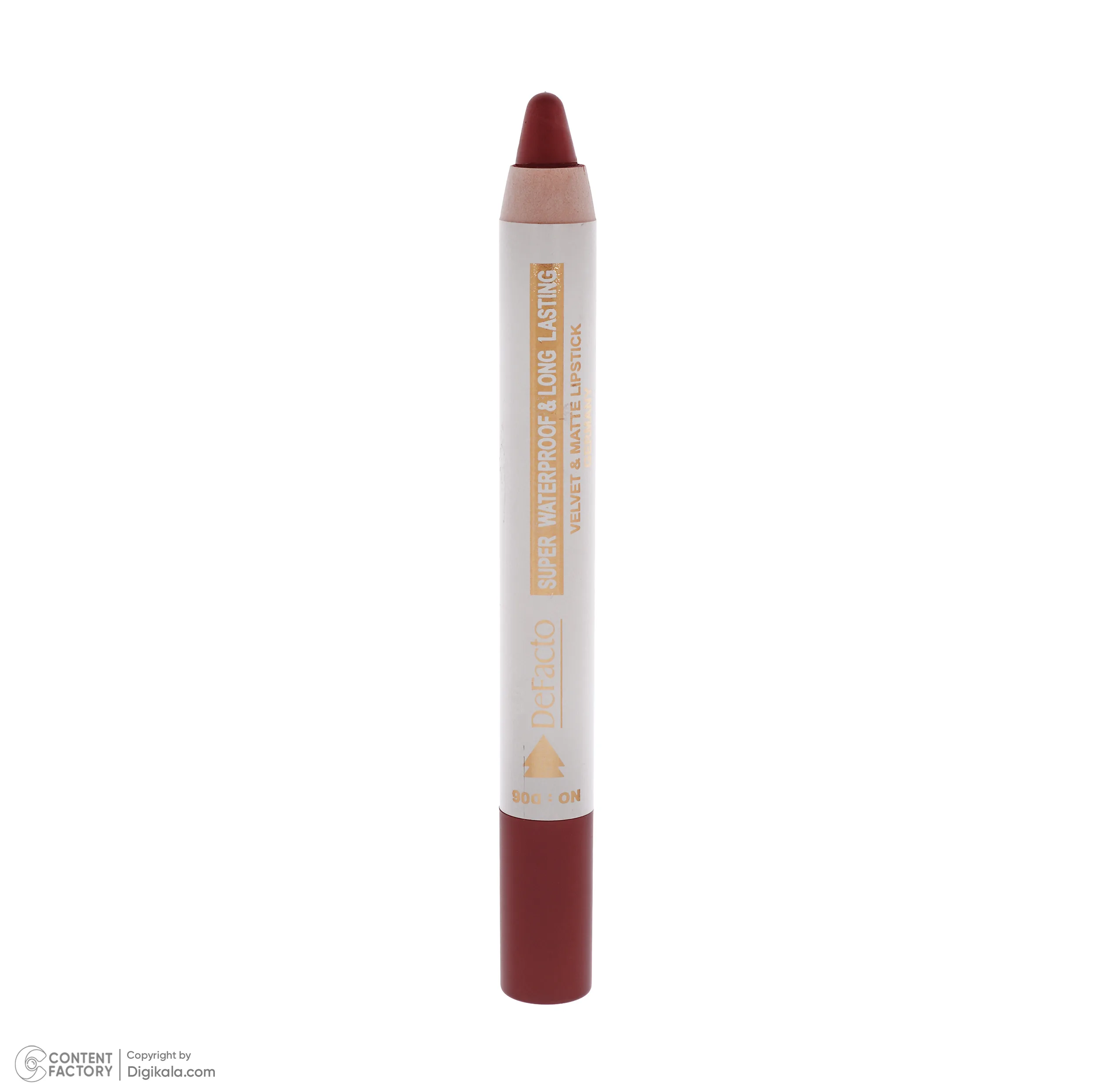 رژ لب مدادی مات دیفکتو مدل Waterproof شماره 6