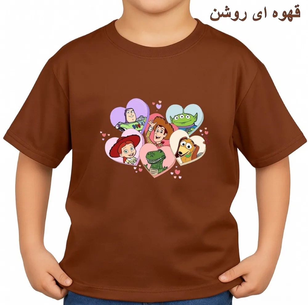 تی‌شرت آستین کوتاه بچگانه مدل انیمیشن ها