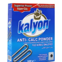 پودر جرم گیر ماشین لباسشویی کالیون مدل Superior Power وزن ۵۰۰ گرم