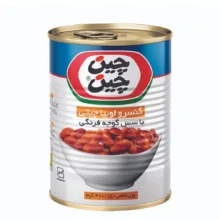 کنسرو لوبیا چیتی با سس گوجه فرنگی چین چین وزن 400 گرم