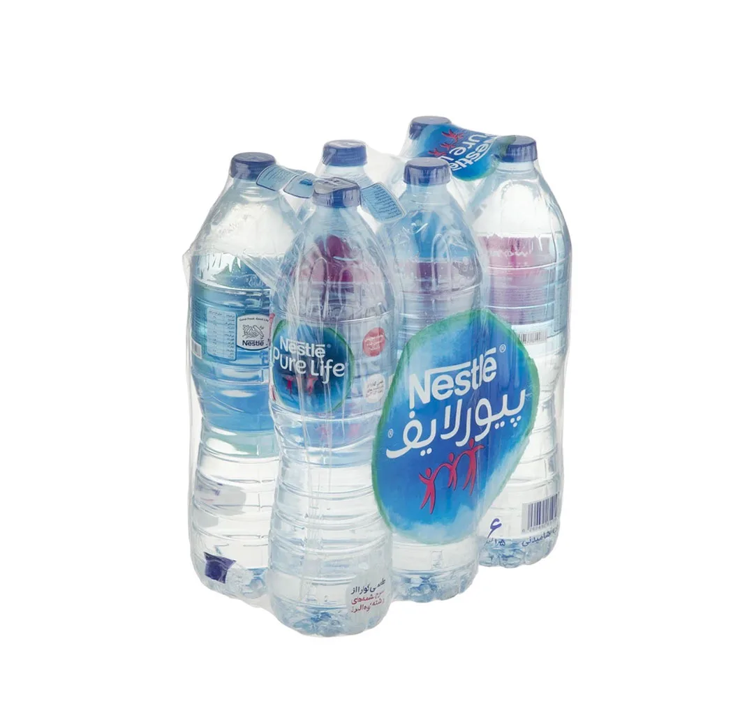 آب معدنی پیورلایف نستله حجم 1.5 لیتر بسته 6 عددی