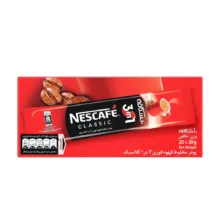 کافی میکس کلاسیک 3 در 1 نسکافه وزن 20 گرم بسته 20 عددی
