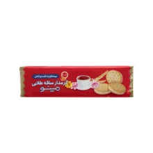 بیسکویت کرمدار ساقه طلایی مینو وزن 192 گرم